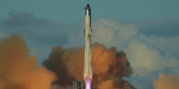 SpaceX launches 11th test flight of its mega Starship rocket with another win : NPR