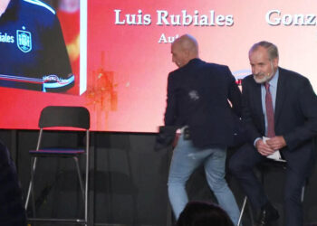 Spain's disgraced former football boss Rubiales egged by uncle at book presentation