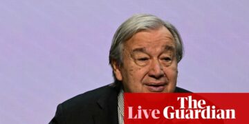 Cop30 live: current climate pathway ‘a death sentence for many’, says UN secretary-general | Cop30