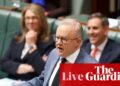 Australia politics live: PM dismisses ‘rhetorical flourishes’ from Ley after Coalition leader claims Labor’s ‘reckless’ spending drove RBA rates call | Australia news