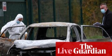 Two people seriously injured and attacker arrested after car driven into pedestrians and cyclists on French island – as it happened | Belgium