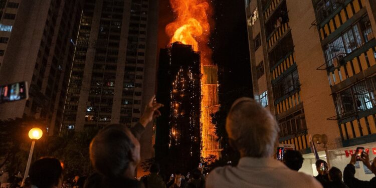 Hong Kong Fire Death Toll Rises To 128 As Officials Arrest 8 More Over Towers’ Renovation
