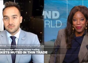 Markets muted in thin trade, hit by data centre glitch