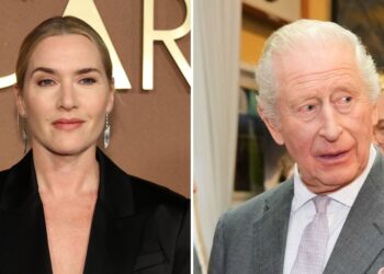 Kate Winslet Recalls Meeting King Charles III in Transparent Lace Look