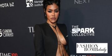 Teyana Taylor Looked AB-licious in a Black Tom Ford Cutout Dress at the Time 100 Gala