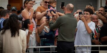 Prince William wins hearts as he cuddles baby handed to him on Brazilian island | World News