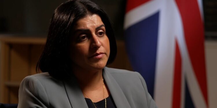 Home secretary admits illegal immigration numbers still ‘too high’ under Labour – but says Farage can ‘sod off’ | Politics News