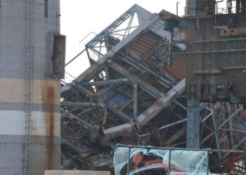 Third body pulled from rubble after boiler tower collapses in South Korea – four still trapped | World News