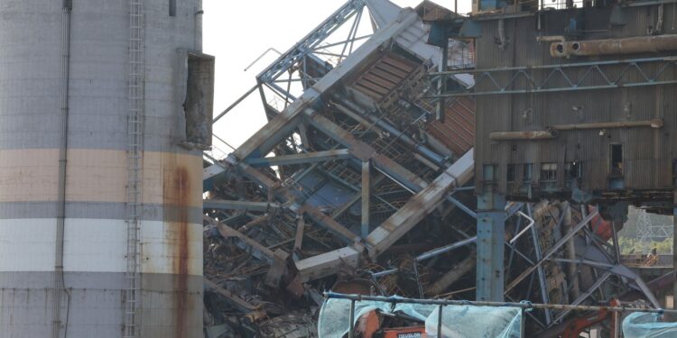 Third body pulled from rubble after boiler tower collapses in South Korea – four still trapped | World News