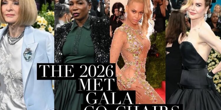 Beyonce, Nicole Kidman, Venus Williams, and Anna Wintour Named Co-Chairs of the 2026 Met Gala