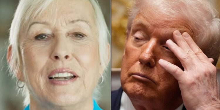 Martina Navratilova Overhead Smashes Trump In New Ad: ‘I’m P**sed Off As Hell’