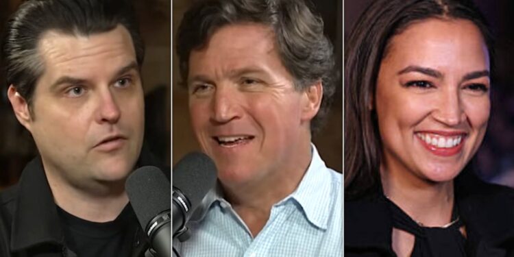Tucker Carlson Asks Matt Gaetz A Wild Question About AOC