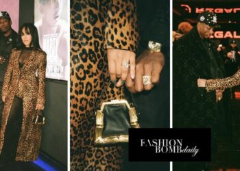 Fashion Bomb Couple: Joey Bada$$ and Serayah Attend the Marty Supreme Premiere in a Black Kith Suit and a Leopard LaPointe Look