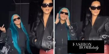 Kim Kardashian and North West Performed a TikTok in Black Balenciaga Looks