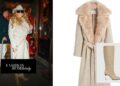 Mariah Carey Wore a Nude Valentino Coat with Gucci Boots in Aspen for the X-Mas Season