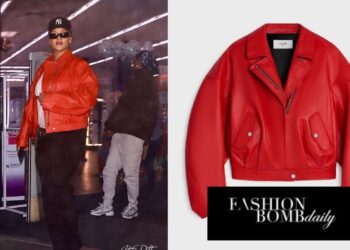 Rihanna Was Spotted Grocery Shopping in a $7,400 Celine Poppy Jacket