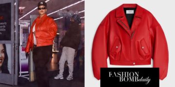 Rihanna Was Spotted Grocery Shopping in a $7,400 Celine Poppy Jacket
