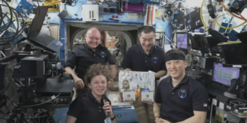 Thanksgiving in orbit means traditional fare plus lobster : NPR