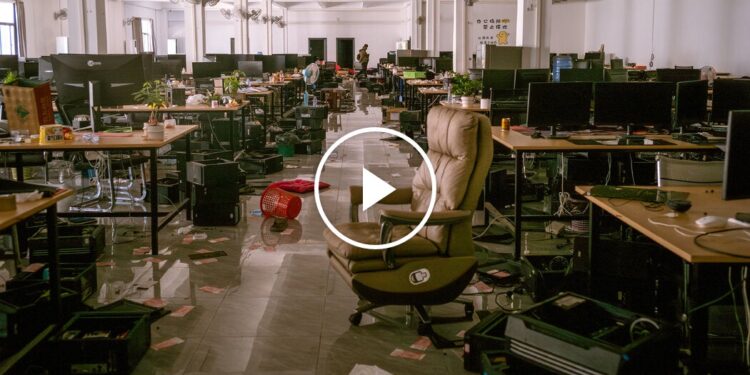 A Times Reporter Goes Inside a Cyberscam Center in a War Zone