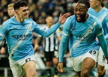 Football news 2026, Antoine Semenyo scores for Manchester City in English League Cup EFL game vs Newcastle