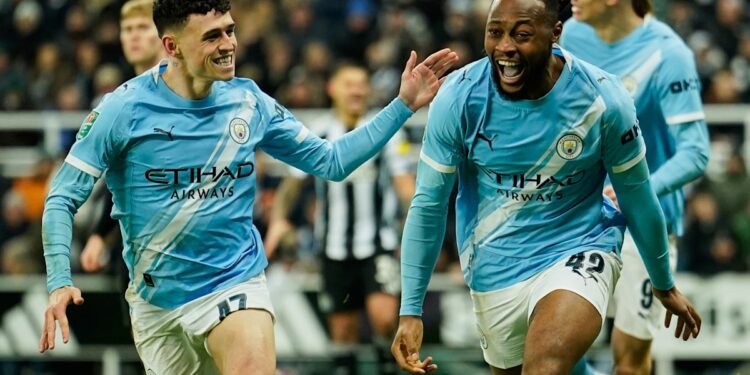 Football news 2026, Antoine Semenyo scores for Manchester City in English League Cup EFL game vs Newcastle