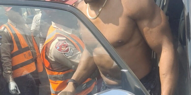 Anthony Joshua stable after car accident in Nigeria which killed two of his team members