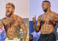 Jake Paul weighs in 12kg lighter than Anthony Joshua, video