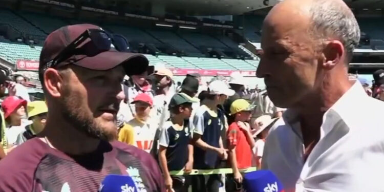 England coach Brendon McCullum’s awkward response to ex-captain Nasser Hussain, video