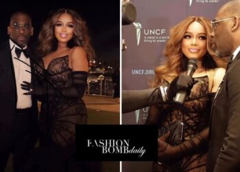 You Ask, we answer! Dr. Karri Bryant Attended the UNCF Mayor’s Masked Ball Alongisde Jamal Bryant in a Black Jazella Francesca Embellished Gown