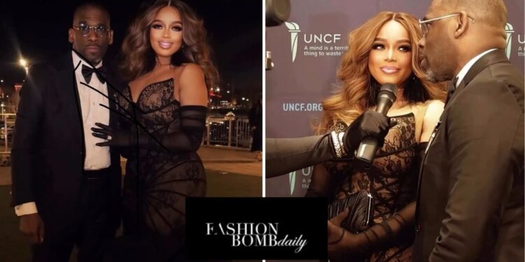 You Ask, we answer! Dr. Karri Bryant Attended the UNCF Mayor’s Masked Ball Alongisde Jamal Bryant in a Black Jazella Francesca Embellished Gown