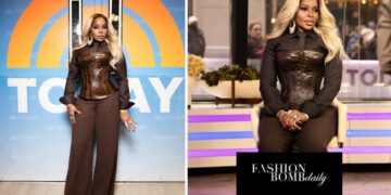 Mary J. Blige Promoted her MJB X Vegas Residency in a Brown Sergio Hudson Look