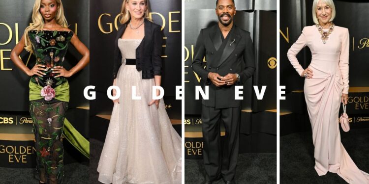 On the Scene at the Golden Eve: Olandria Carter Stuns in a Black Floral Sevon Dejana Dress, Sarah Jessica Parker Sparkles in Paolo Sebastian, Coleman Domingo in a Black Dolce & Gabbana Suit + More!