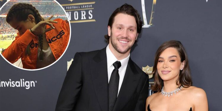 Josh Allen Reacts to Viral Photo of Wife Hailee Steinfeld in Broncos Gear