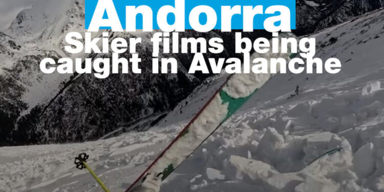 Andorra: Skier films being caught in Avalanche