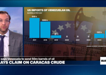 Trump says Venezuela will send 30 to 50 million barrels of oil to US