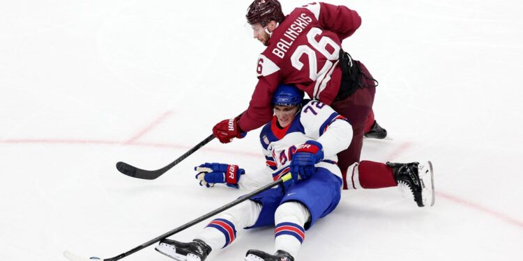 U.S. Ice Hockey Shrugs Off Early Olympic Drama To Dominate Latvia