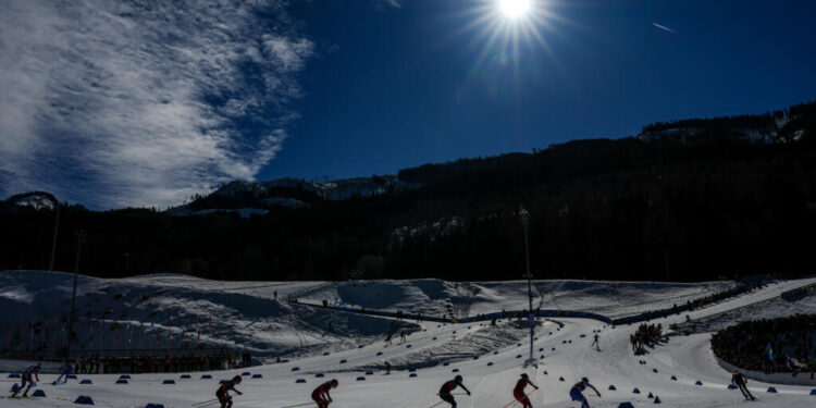 Husky gatecrashes team sprint race to pip Olympians at the finish line