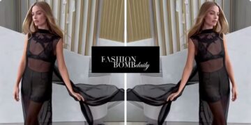 Margot Robbie Turns Up the Drama in Sheer Black Chanel Couture at a Press Event