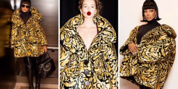 Monica Wore a Marc Jacobs Leapord Spring 2025 look to the brands NYFW Show