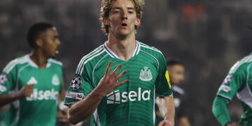 Champions League: Gordon scores four goals as Newcastle crush Qarabag