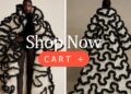 New Arrival at Fashion Bomb Daily Shop: Shop this Black & White Oyemwen Sculptural Coat Now!