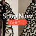 New Arrival at Fashion Bomb Daily Shop: Shop this Black & White Oyemwen Sculptural Coat Now!