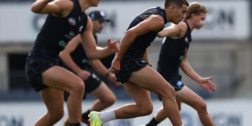 Carlton’s George Hewett says group has a point to prove after 2025 struggles, embarrassing viral training video