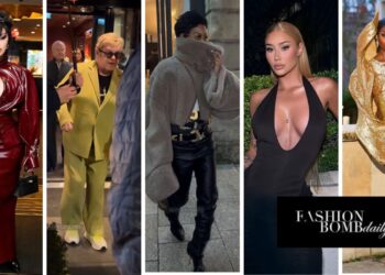 Top 5 Looks of January: Cardi B in a Burgundy Patent Rowen Rose Look, Elton John in a Lime Green Set, Teyana Taylor in Schiaparelli & More!