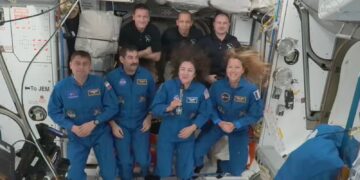 Four new astronauts arrive at the International Space Station to replace evacuated crew | Science, Climate & Tech News