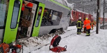 Train derails in Switzerland after suspected avalanche | World News