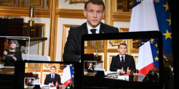 Macron says France is sending its aircraft carrier to the Mediterranean