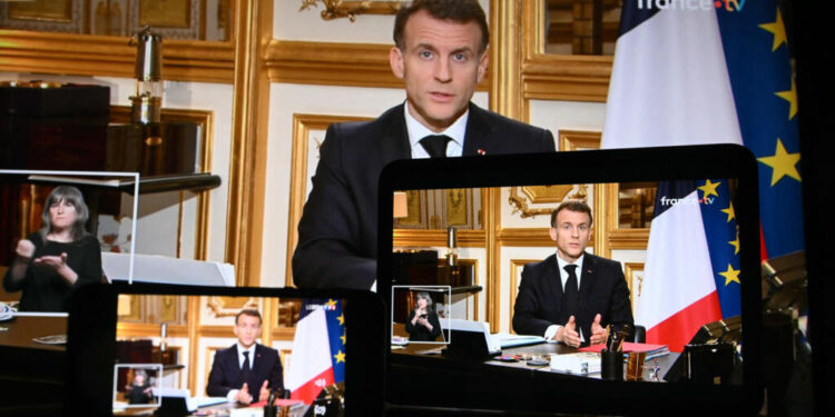 Macron says France is sending its aircraft carrier to the Mediterranean