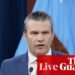 ‘We didn’t start this war but under president Trump, we’re finishing it,’ says Pete Hegseth – US politics live | US news