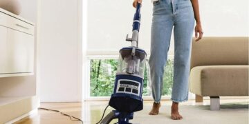 Shark’s Upright Vacuum Has A HEPA Filter To Reduce Allergies